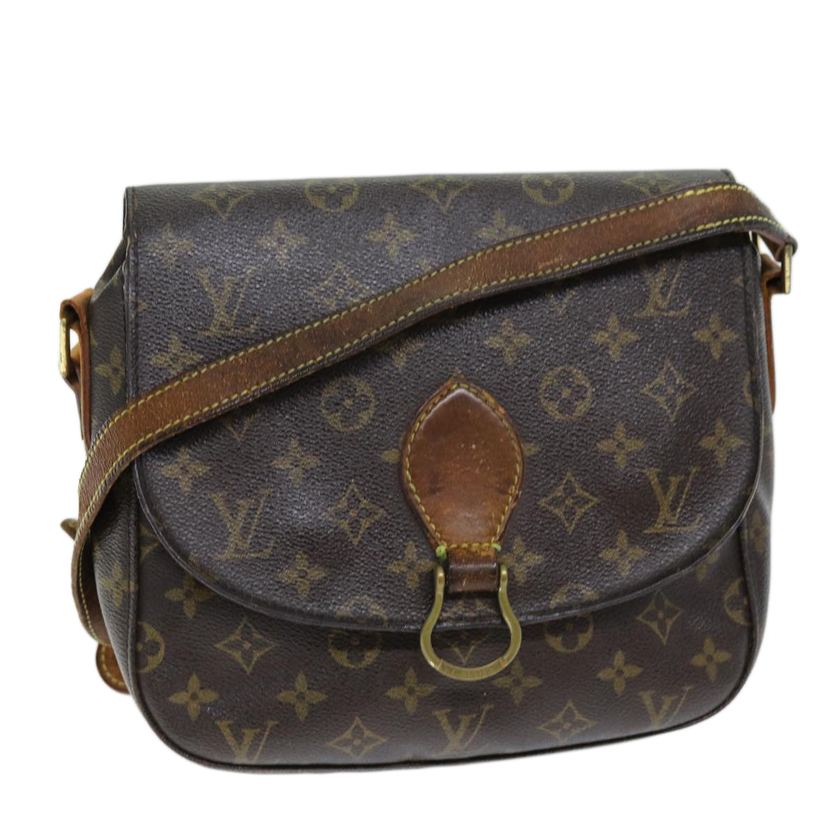 LOUIS VUITTON Monogram Saint Cloud GM Shoulder Bag M51242 LV Auth 72766