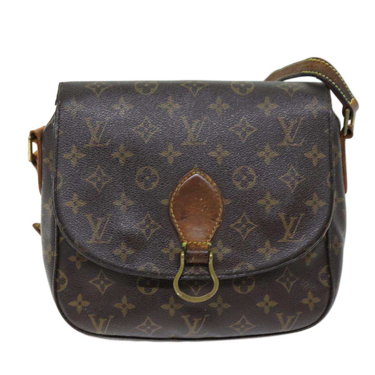 LOUIS VUITTON Monogram Saint Cloud GM Shoulder Bag M51242 LV Auth 72766