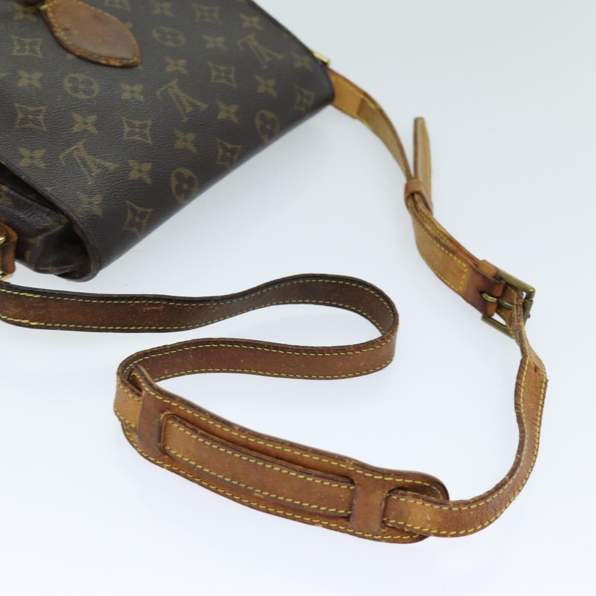 LOUIS VUITTON Monogram Saint Cloud GM Shoulder Bag M51242 LV Auth 72766