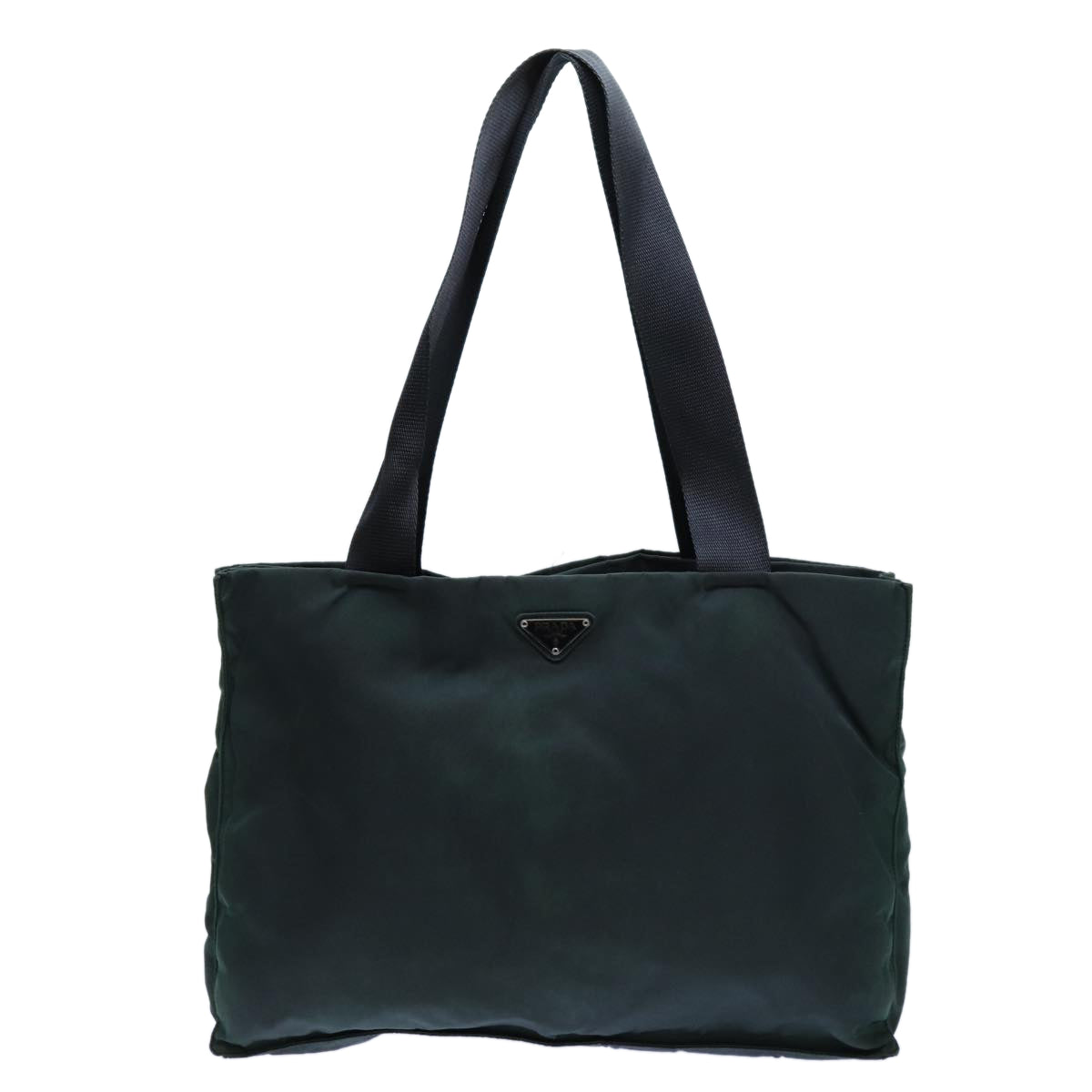 PRADA Tote Bag Nylon Green Auth 72777