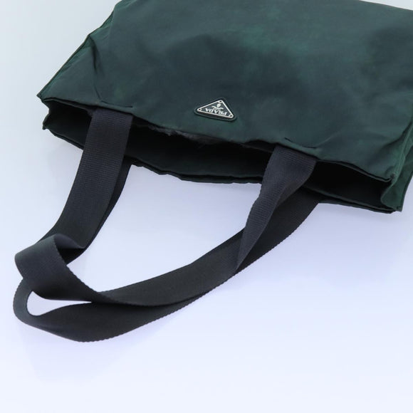 PRADA Tote Bag Nylon Green Auth 72777