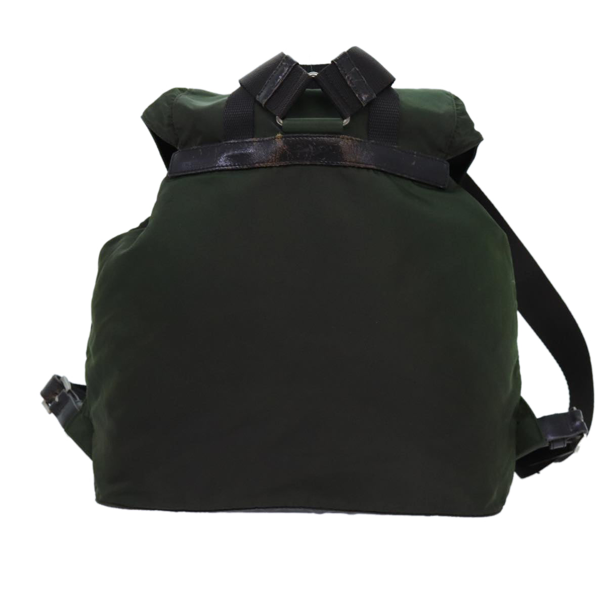 PRADA Backpack Nylon Khaki Auth 72783 - 0