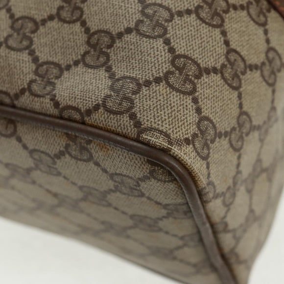 GUCCI GG Supreme Web Sherry Line Bag PVC Beige Green Red 58 02 007 Auth 72785