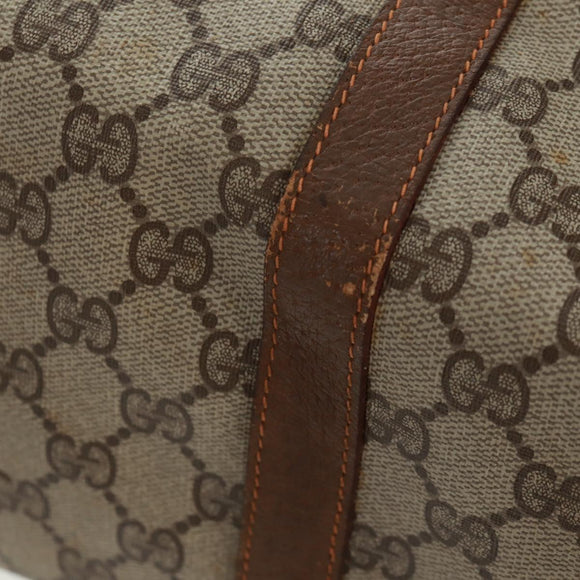 GUCCI GG Supreme Web Sherry Line Bag PVC Beige Green Red 58 02 007 Auth 72785