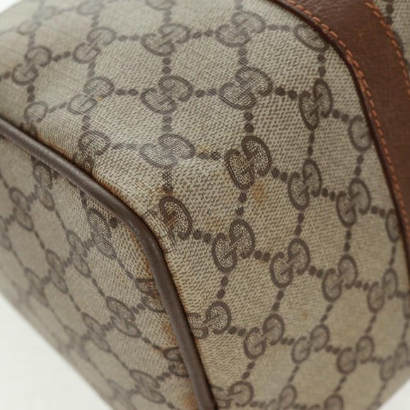GUCCI GG Supreme Web Sherry Line Bag PVC Beige Green Red 58 02 007 Auth 72785