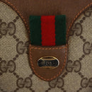 GUCCI GG Supreme Web Sherry Line Bag PVC Beige Green Red 58 02 007 Auth 72785-17