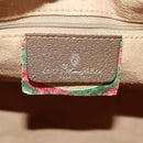 GUCCI GG Supreme Web Sherry Line Bag PVC Beige Green Red 58 02 007 Auth 72785-19