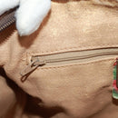 GUCCI GG Supreme Web Sherry Line Bag PVC Beige Green Red 58 02 007 Auth 72785-23
