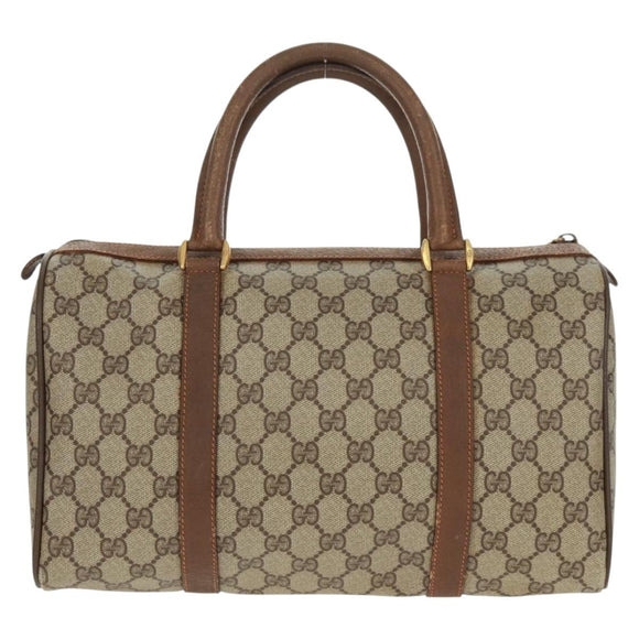 GUCCI GG Supreme Web Sherry Line Bag PVC Beige Green Red 58 02 007 Auth 72785