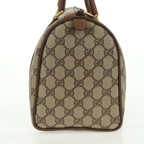 GUCCI GG Supreme Web Sherry Line Bag PVC Beige Green Red 58 02 007 Auth 72785