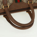 GUCCI GG Supreme Web Sherry Line Bag PVC Beige Green Red 58 02 007 Auth 72785-7