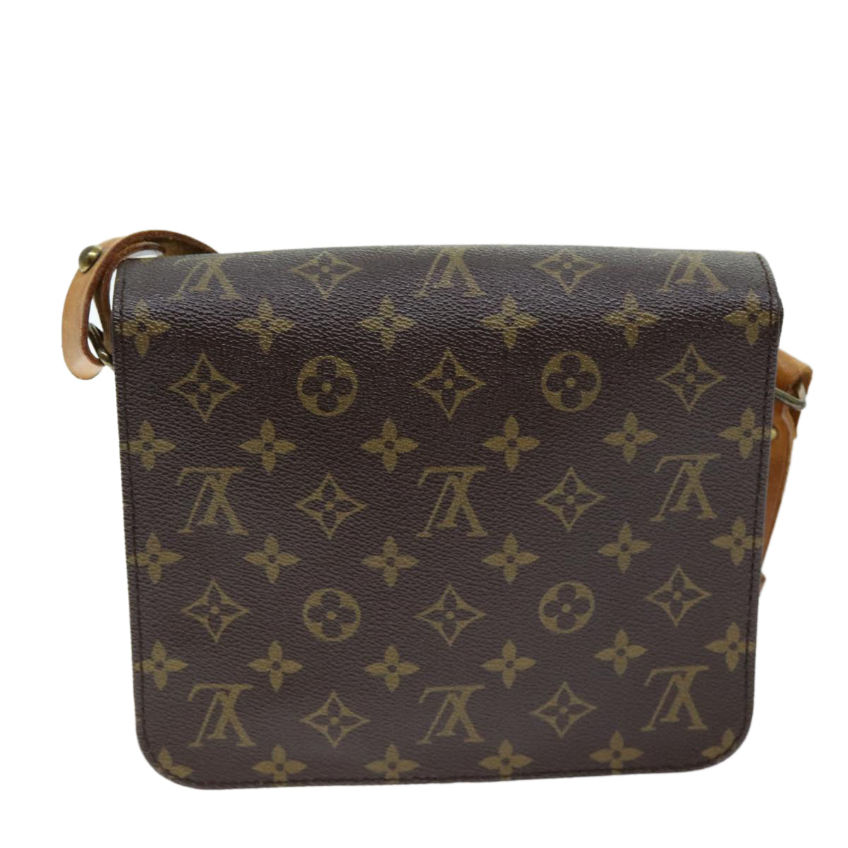 LOUIS VUITTON Monogram Cartouchiere MM Shoulder Bag M51253 LV Auth 72796