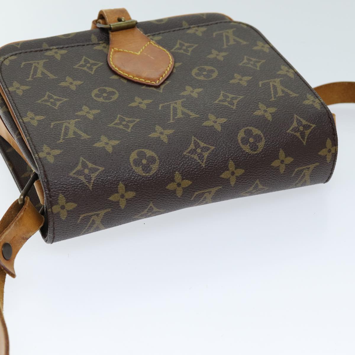 LOUIS VUITTON Monogram Cartouchiere MM Shoulder Bag M51253 LV Auth 72796