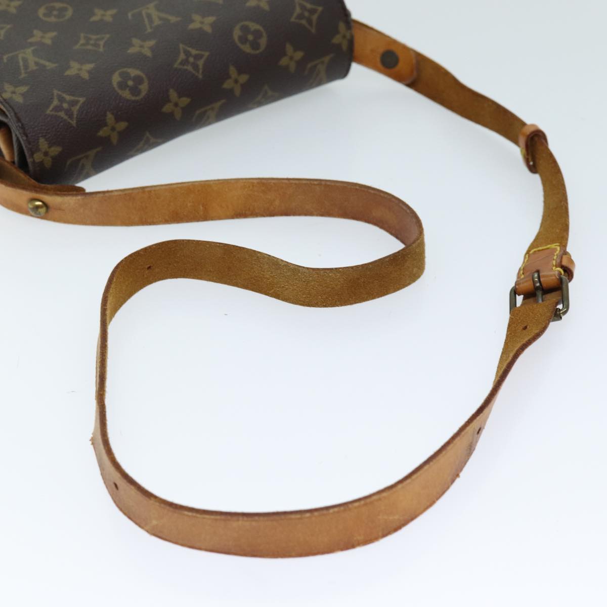 LOUIS VUITTON Monogram Cartouchiere MM Shoulder Bag M51253 LV Auth 72796