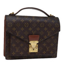 LOUIS VUITTON Monogram Monceau 28 Hand Bag 2way M51185 LV Auth 72798-1