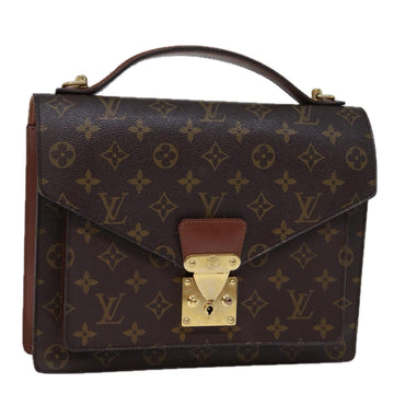LOUIS VUITTON Monogram Monceau 28 Hand Bag 2way M51185 LV Auth 72798