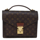 LOUIS VUITTON Monogram Monceau 28 Hand Bag 2way M51185 LV Auth 72798-13