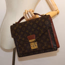 LOUIS VUITTON Monogram Monceau 28 Hand Bag 2way M51185 LV Auth 72798-22