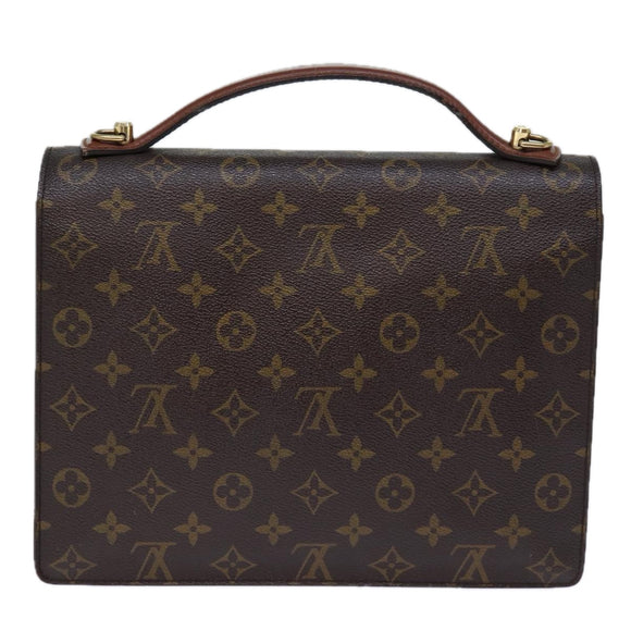 LOUIS VUITTON Monogram Monceau 28 Hand Bag 2way M51185 LV Auth 72798