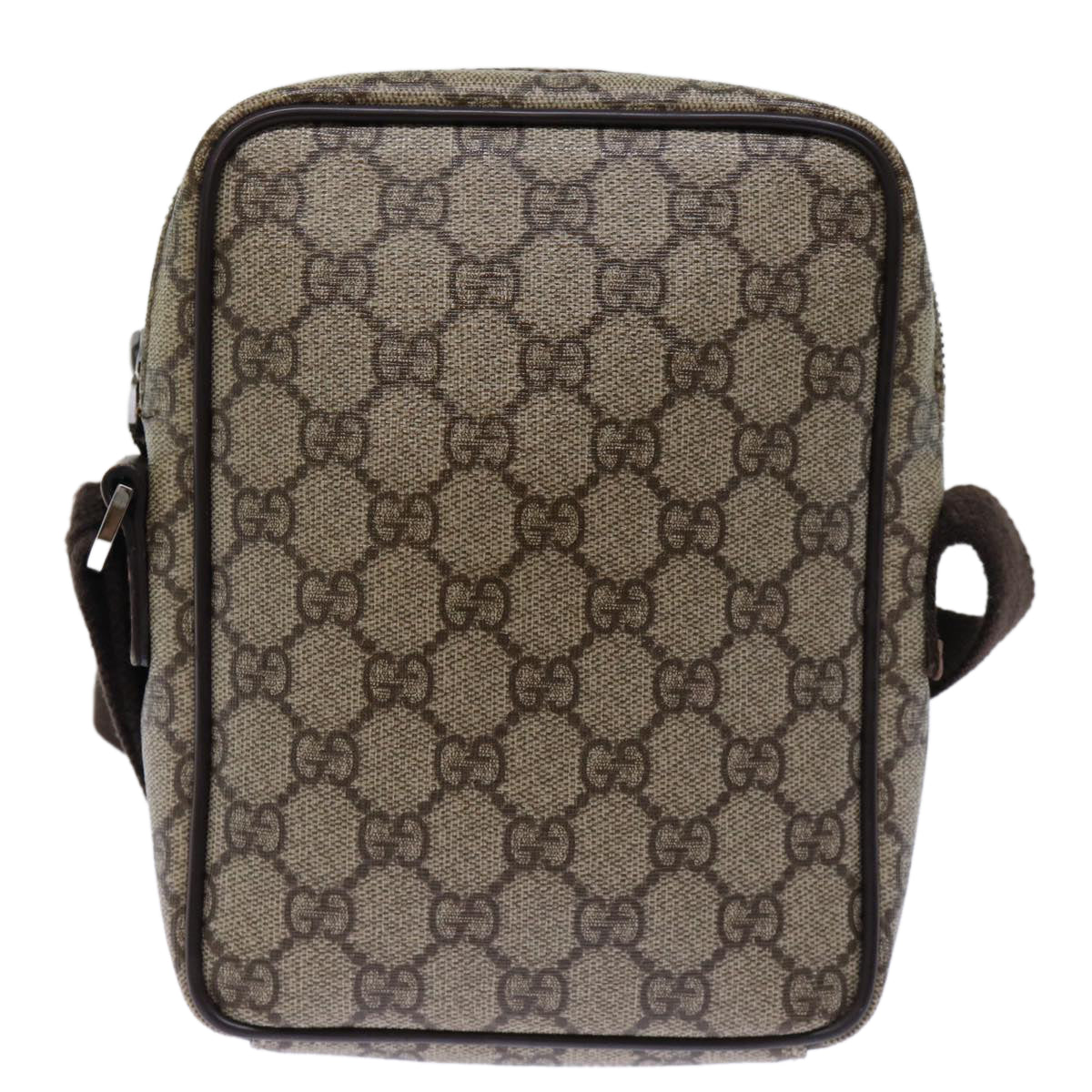 GUCCI GG Canvas Shoulder Bag PVC Beige Auth 72811 - 0