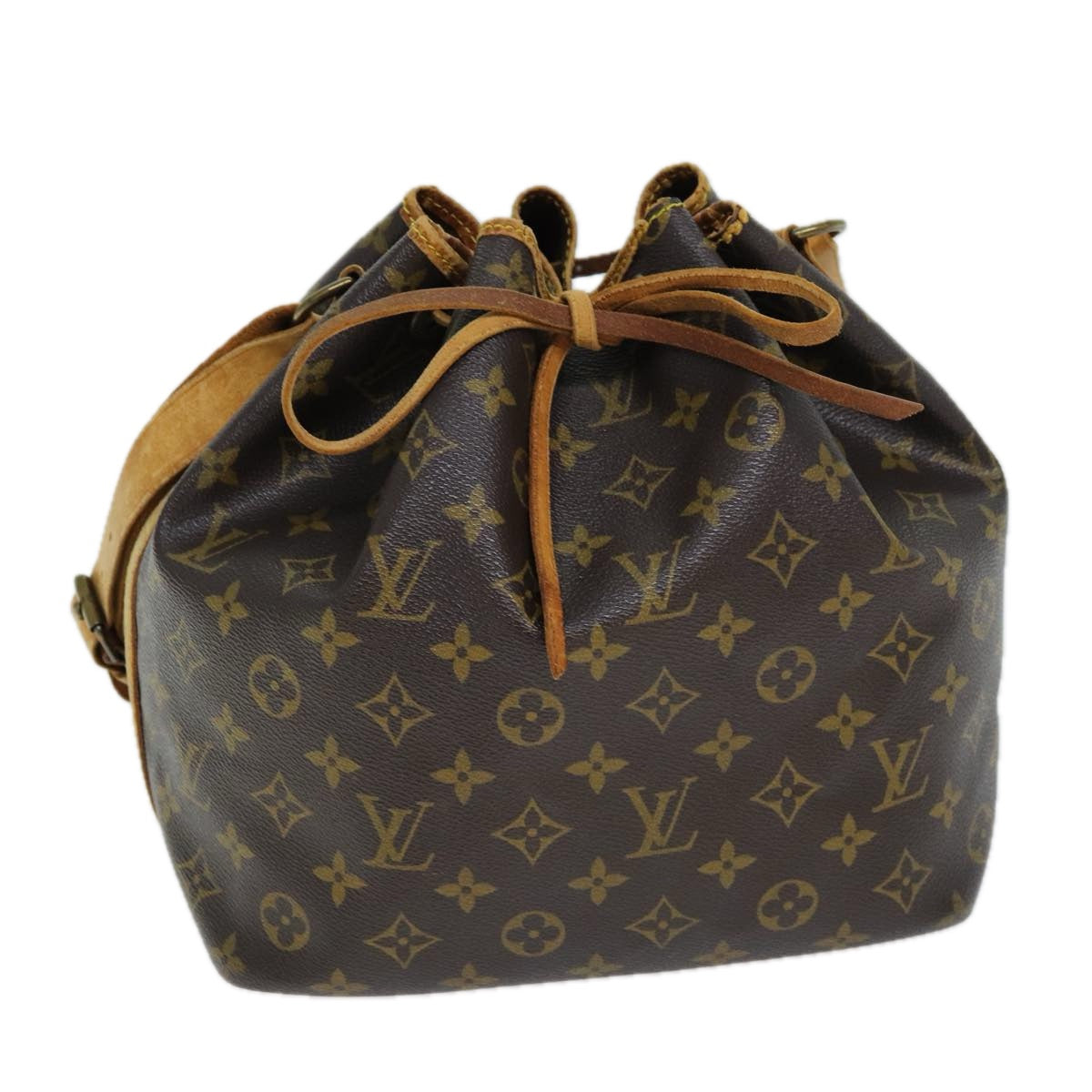 LOUIS VUITTON Monogram Petit Noe Shoulder Bag M42226 LV Auth 72816