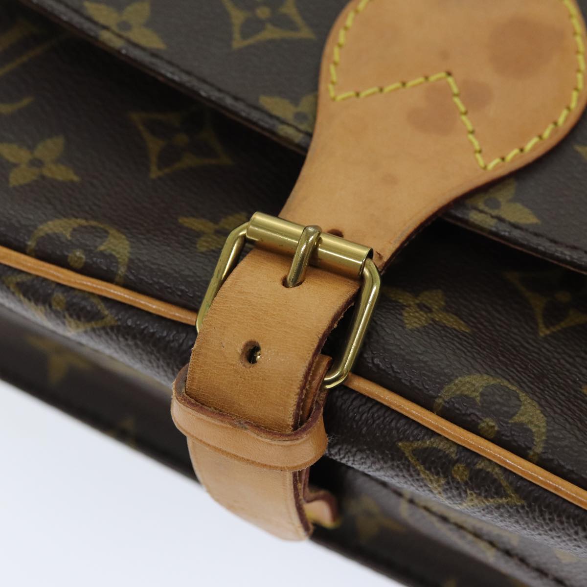 LOUIS VUITTON Monogram Cartouchiere MM Shoulder Bag M51253 LV Auth 72836