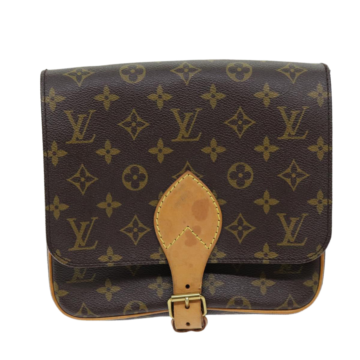 LOUIS VUITTON Monogram Cartouchiere MM Shoulder Bag M51253 LV Auth 72836