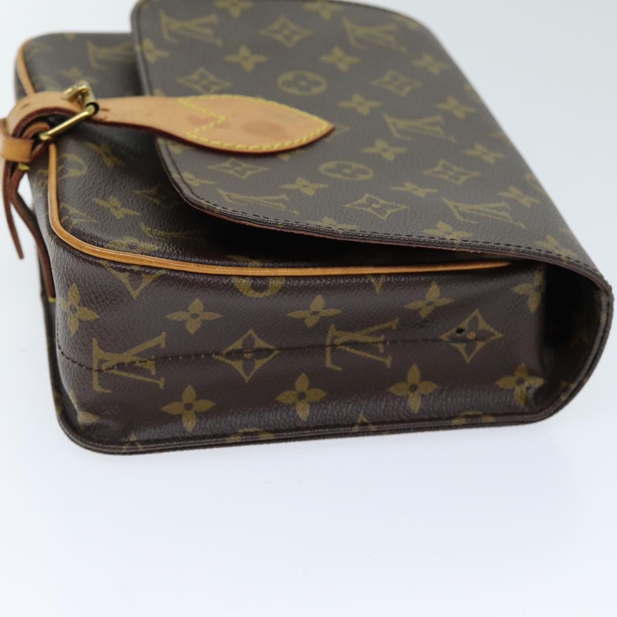 LOUIS VUITTON Monogram Cartouchiere MM Shoulder Bag M51253 LV Auth 72836