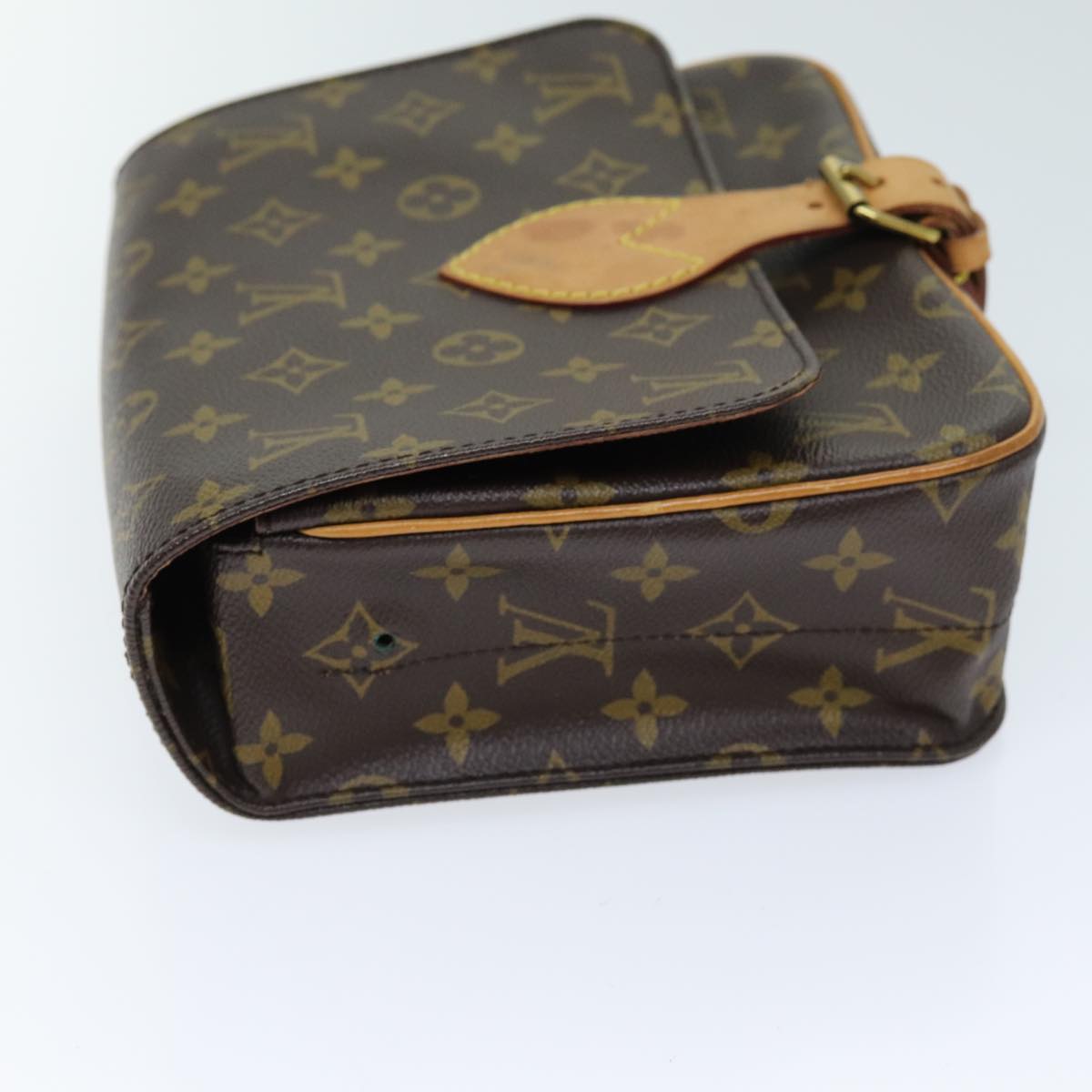 LOUIS VUITTON Monogram Cartouchiere MM Shoulder Bag M51253 LV Auth 72836