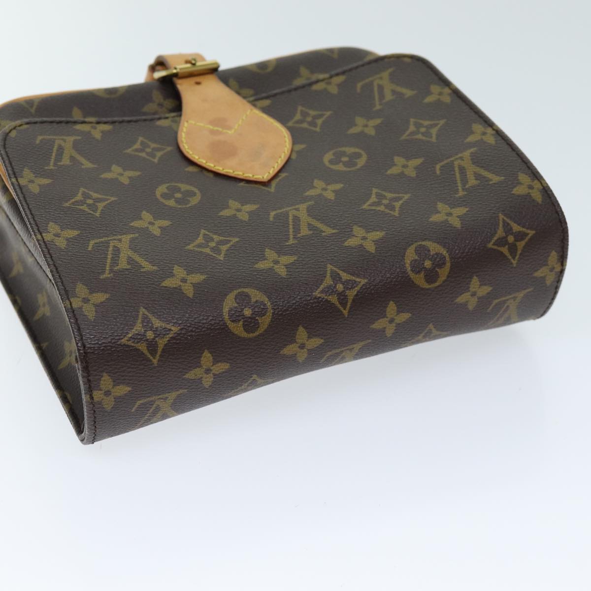 LOUIS VUITTON Monogram Cartouchiere MM Shoulder Bag M51253 LV Auth 72836