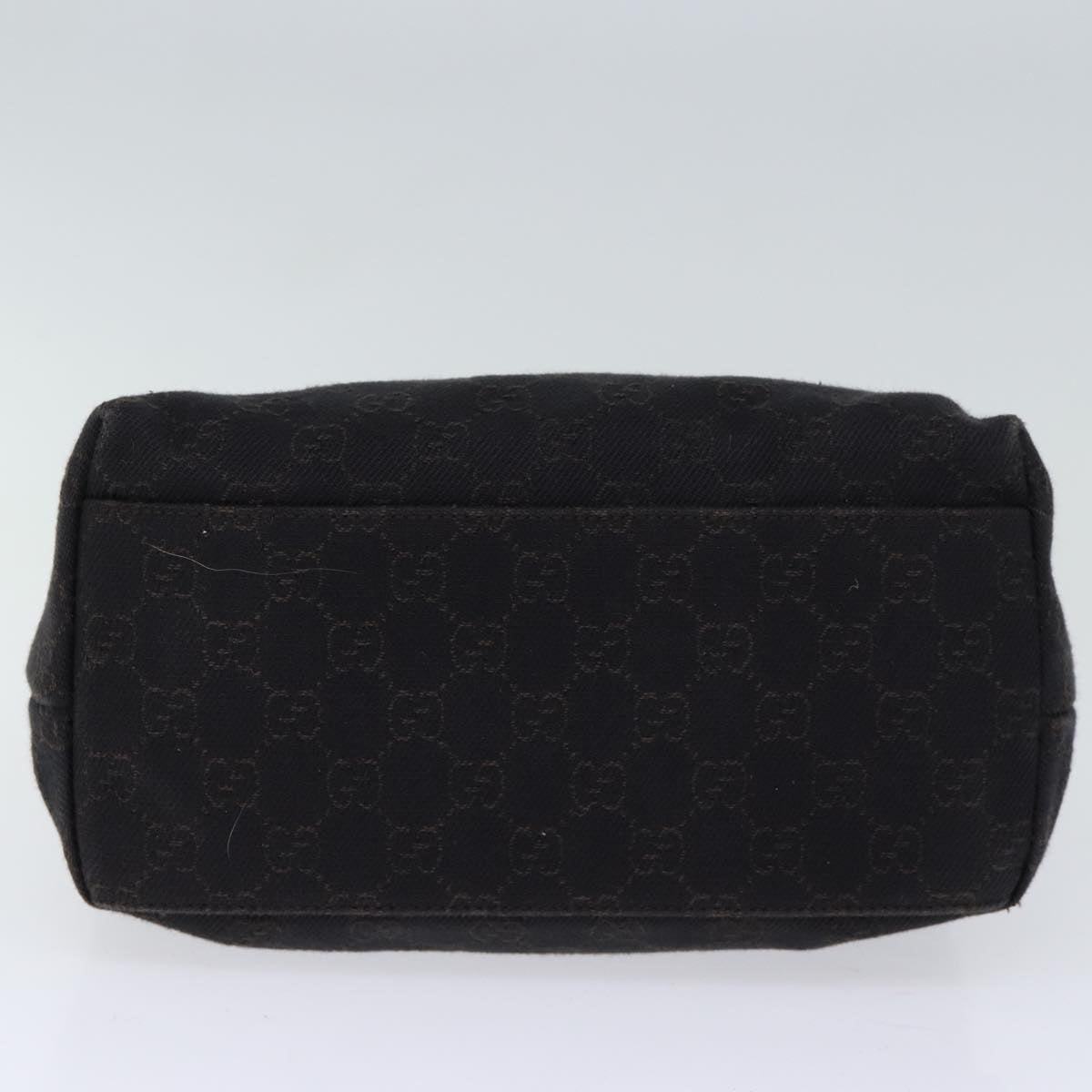 GUCCI GG Canvas Shoulder Bag Outlet Black 105649 Auth 72837