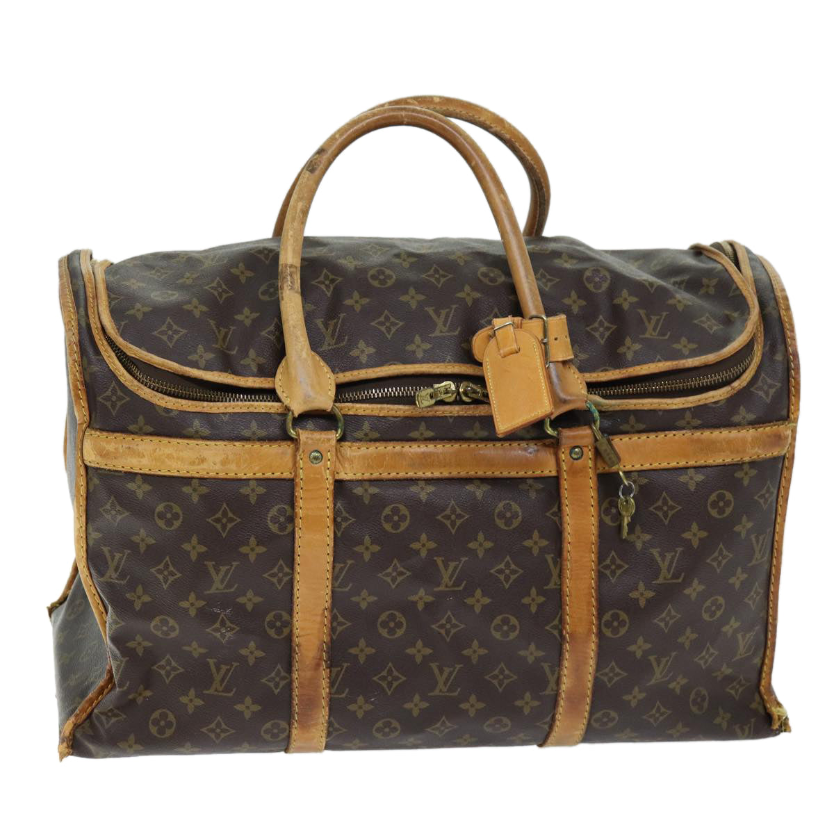 LOUIS VUITTON Monogram Sac Shan 50 Pet Carry M42021 LV Auth 72841