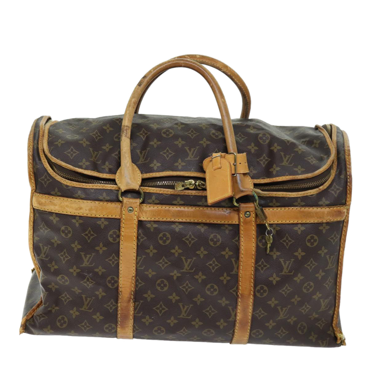 LOUIS VUITTON Monogram Sac Shan 50 Pet Carry M42021 LV Auth 72841