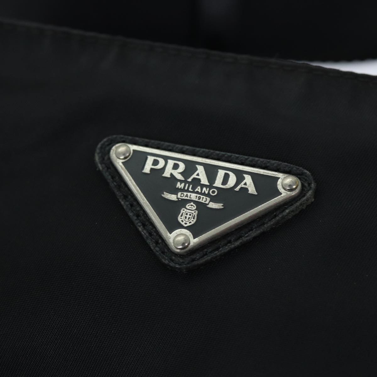 PRADA Shoulder Bag Nylon Black Auth 72842