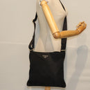PRADA Shoulder Bag Nylon Black Auth 72842-22