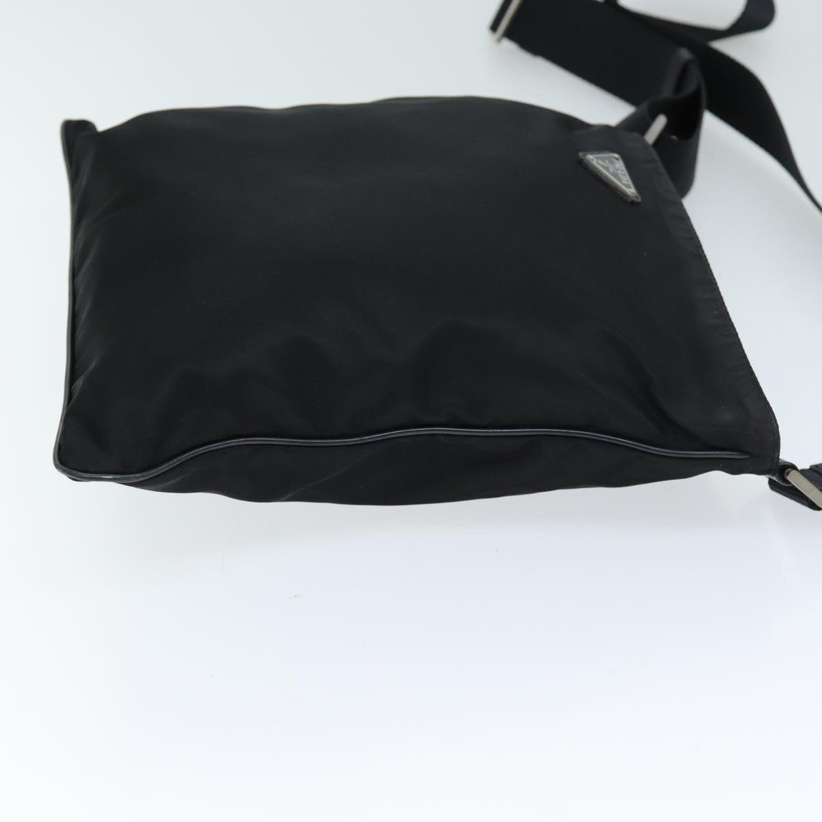 PRADA Shoulder Bag Nylon Black Auth 72842