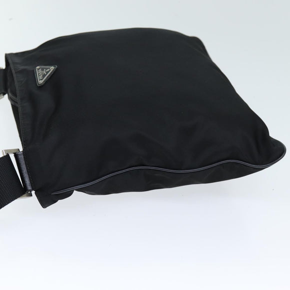 PRADA Shoulder Bag Nylon Black Auth 72842