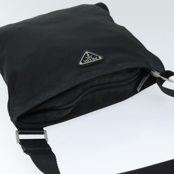 PRADA Umhängetasche Nylon Schwarz Auth 72842