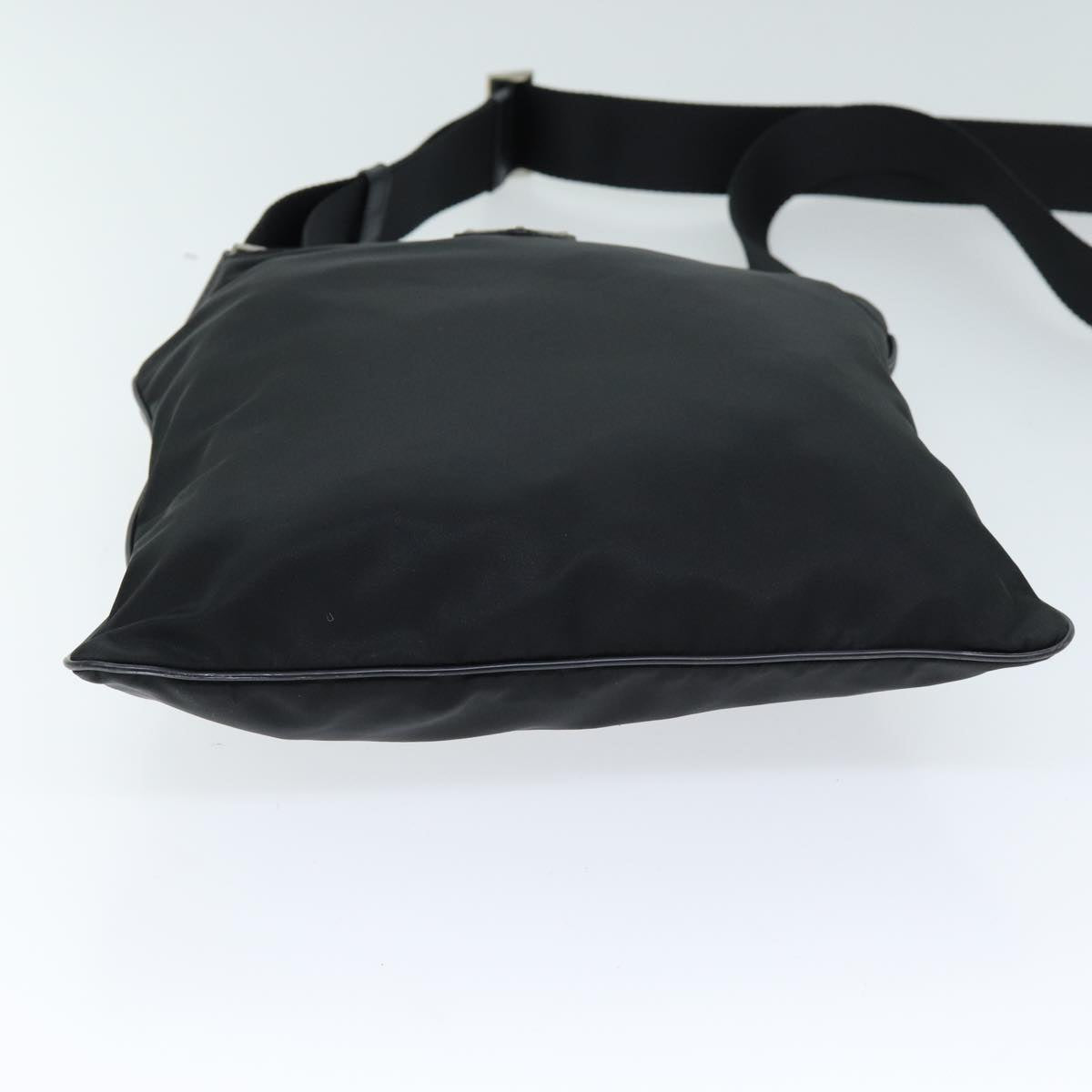 PRADA Shoulder Bag Nylon Black Auth 72842