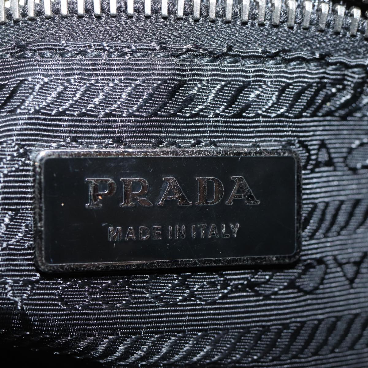 PRADA Shoulder Bag Nylon Black Auth 72853