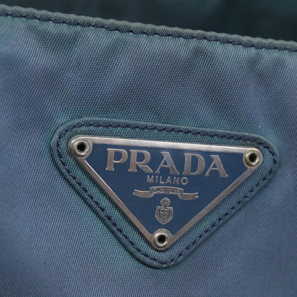 PRADA Hand Bag Nylon Blue Auth 72857
