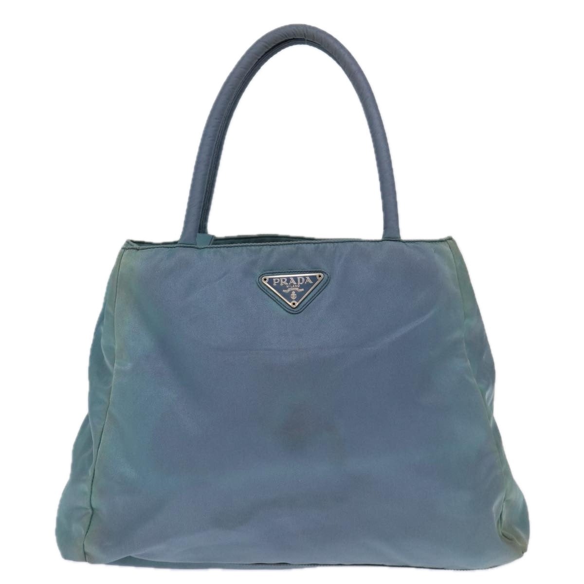 PRADA Hand Bag Nylon Blue Auth 72857 - 0