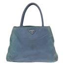 PRADA Hand Bag Nylon Blue Auth 72857-13