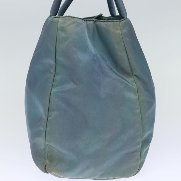 PRADA Hand Bag Nylon Blue Auth 72857