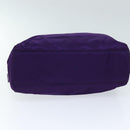 PRADA Chain Shoulder Bag Nylon Purple Auth 72859-5