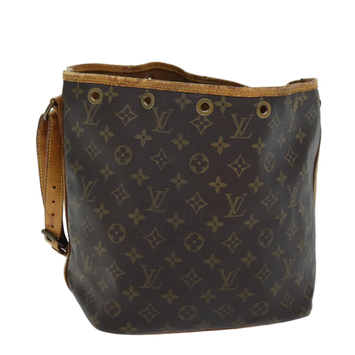 LOUIS VUITTON Monogram Petit Noe Shoulder Bag M42226 LV Auth 72863