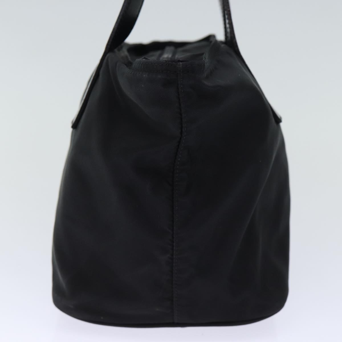 PRADA Hand Bag Nylon Black Auth 72864