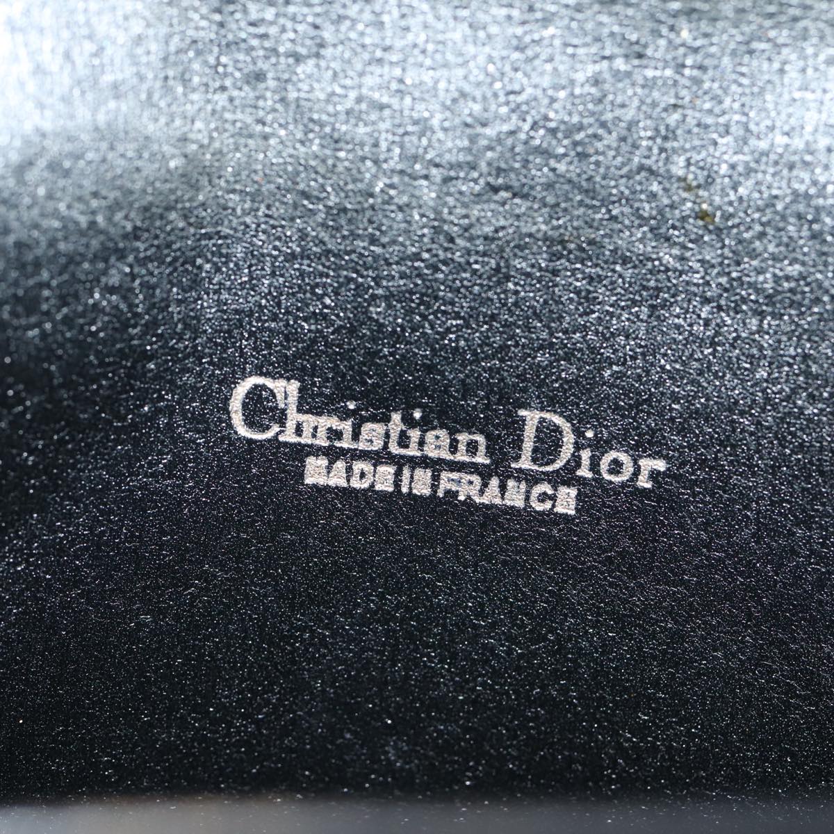 Christian Dior Trotter Canvas Shoulder Bag Black Auth 72874