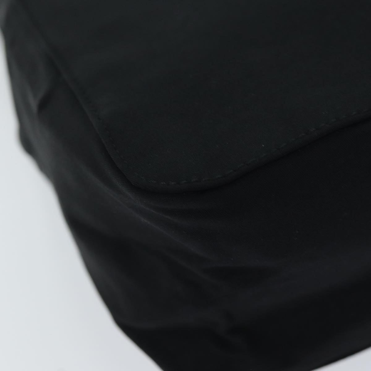 PRADA Hand Bag Nylon Black Auth 72886