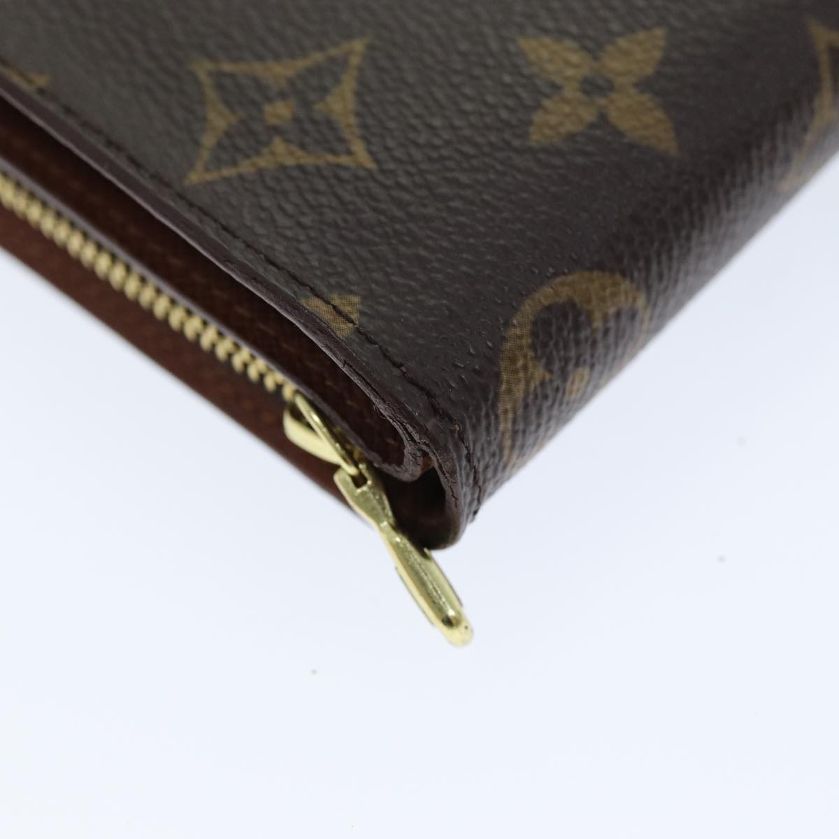 LOUIS VUITTON Monogram Compact Zip Wallet M61667 LV Auth 72892